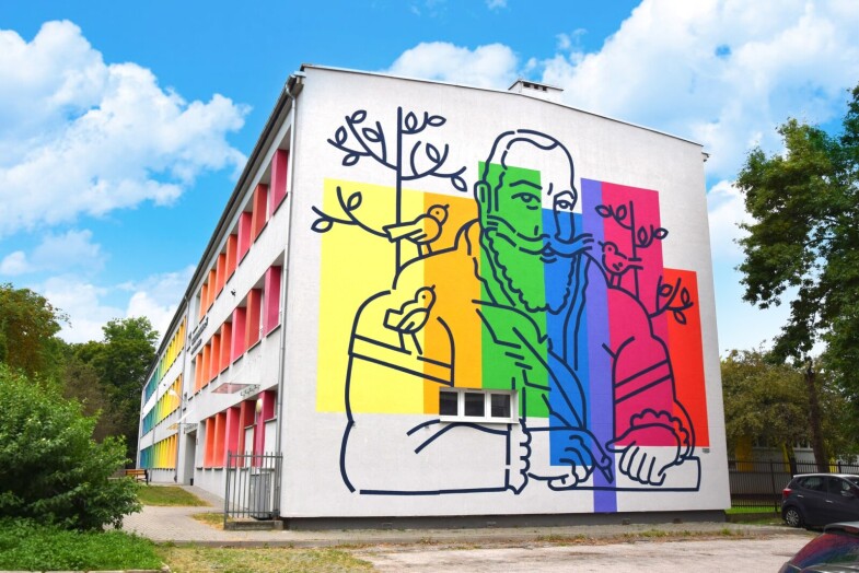 mural na szkole sp 57