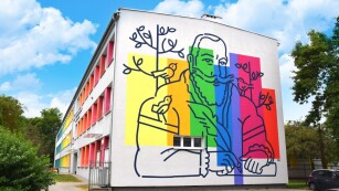 mural na szkole sp 57